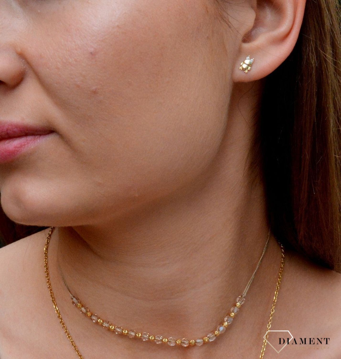 Złote kolczyki 333 dziecięce żabki. Złote kolczyki wkrętki. Złote kolczyki dziecięce. Złote kolczyki dla dziewczynki. Złote kolczyki żabki. Kolczyki dziecięce z cyrkoniami. Kolczyki żabki. Kolczyki z.jpg